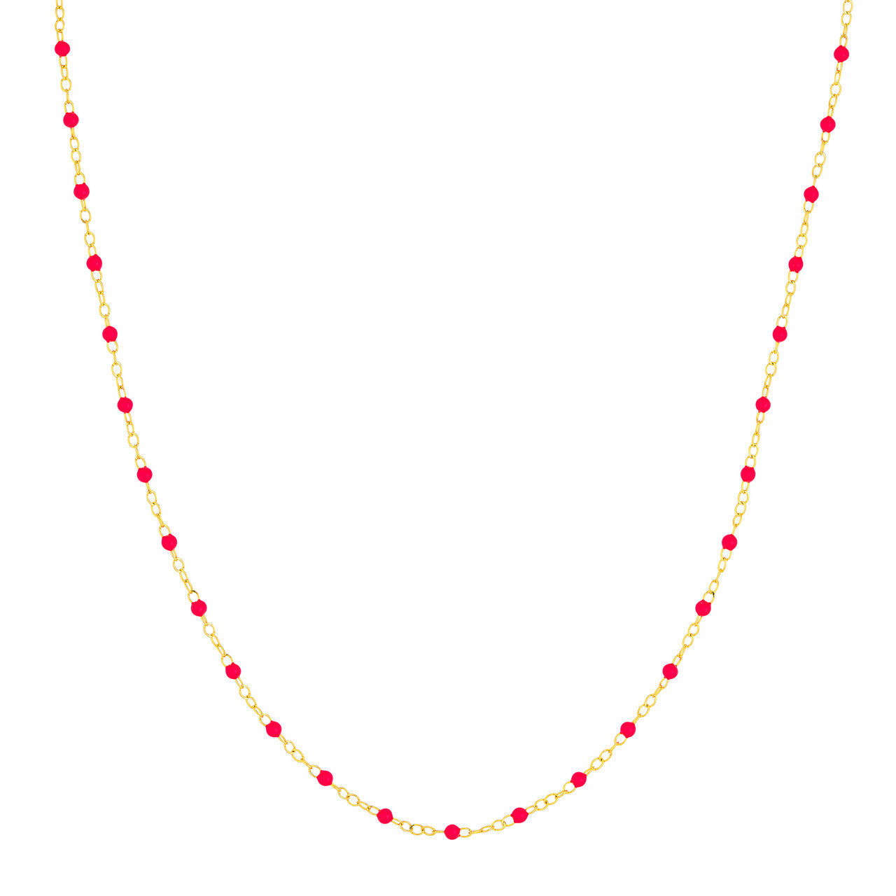 Enamel Bead Piatto Chain Necklace