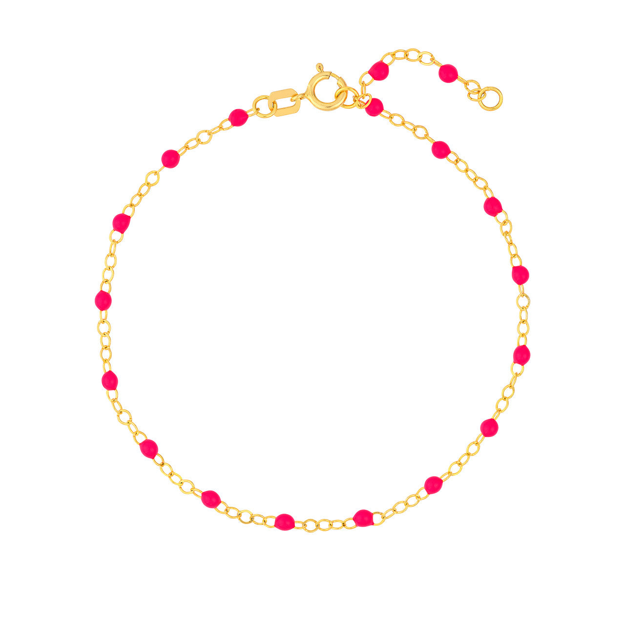 Enamel Bead Piatto Chain Bracelet