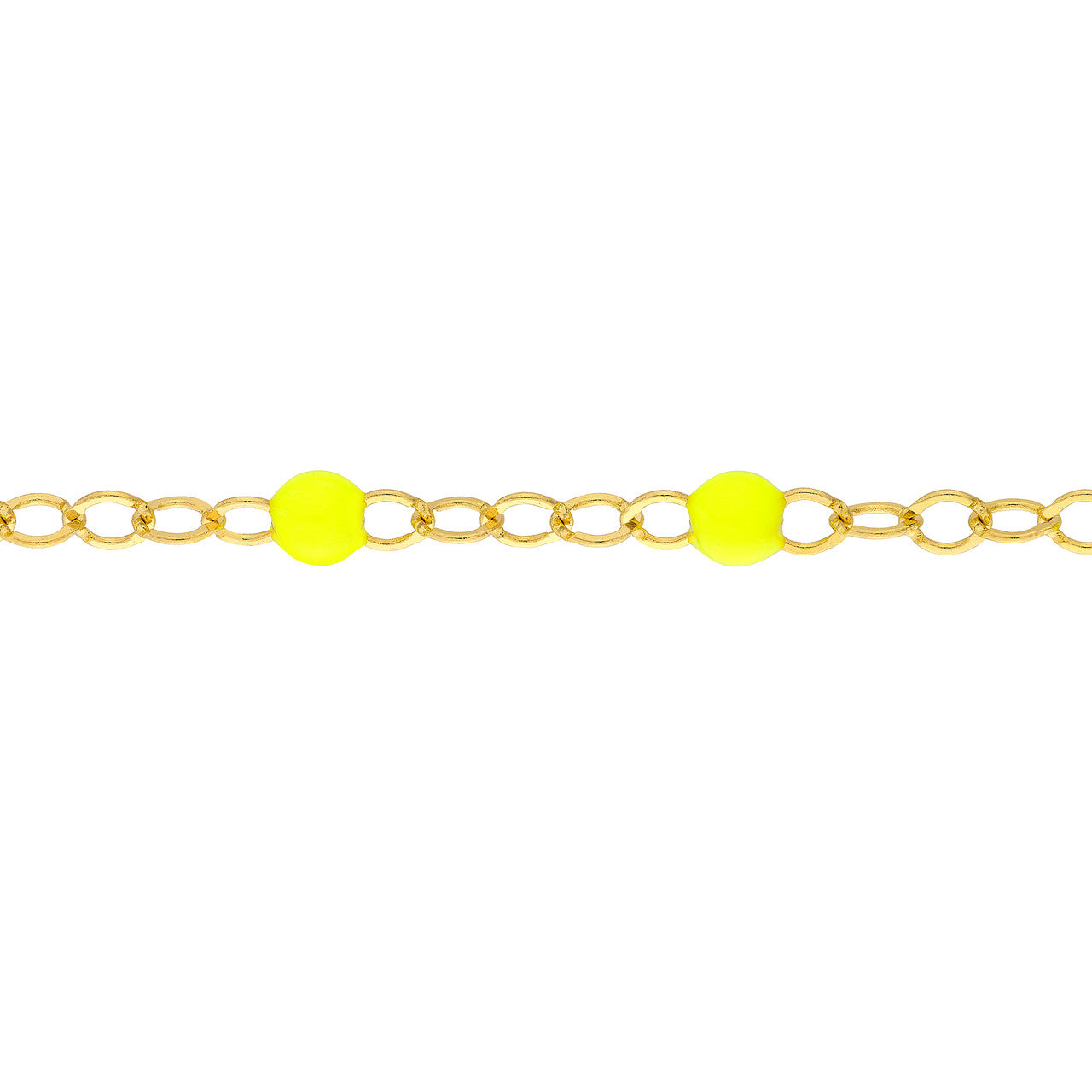 Enamel Bead Piatto Chain Anklet