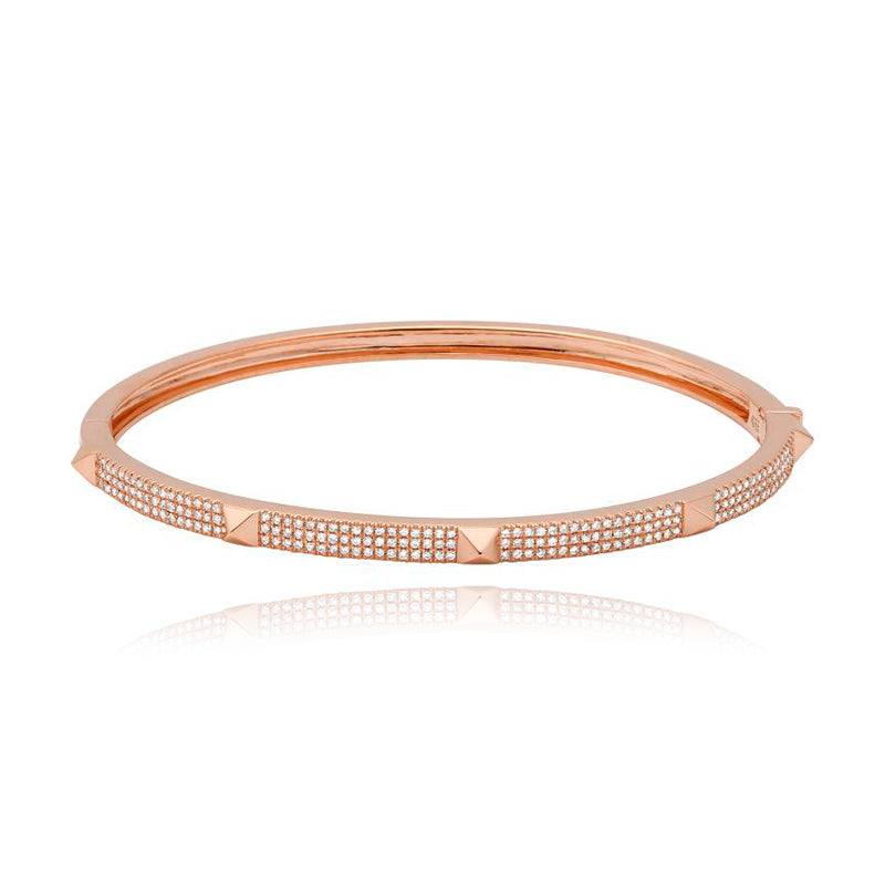 Medium Pave with Spikes Bangle