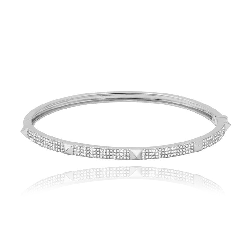 Medium Pave with Spikes Bangle