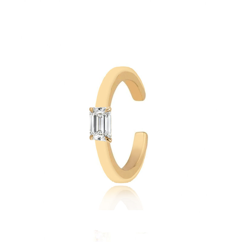 Mini Solitaire Gold Cuff