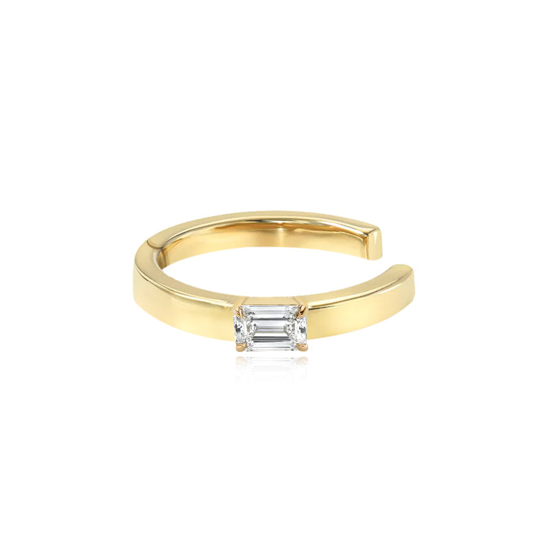 Mini Solitaire Gold Cuff