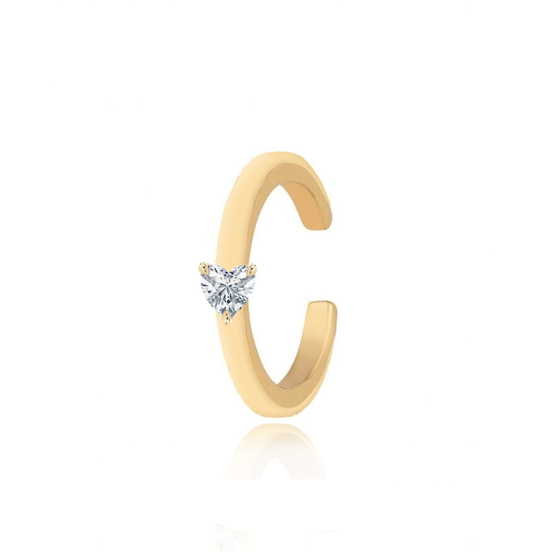 Mini Solitaire Gold Cuff