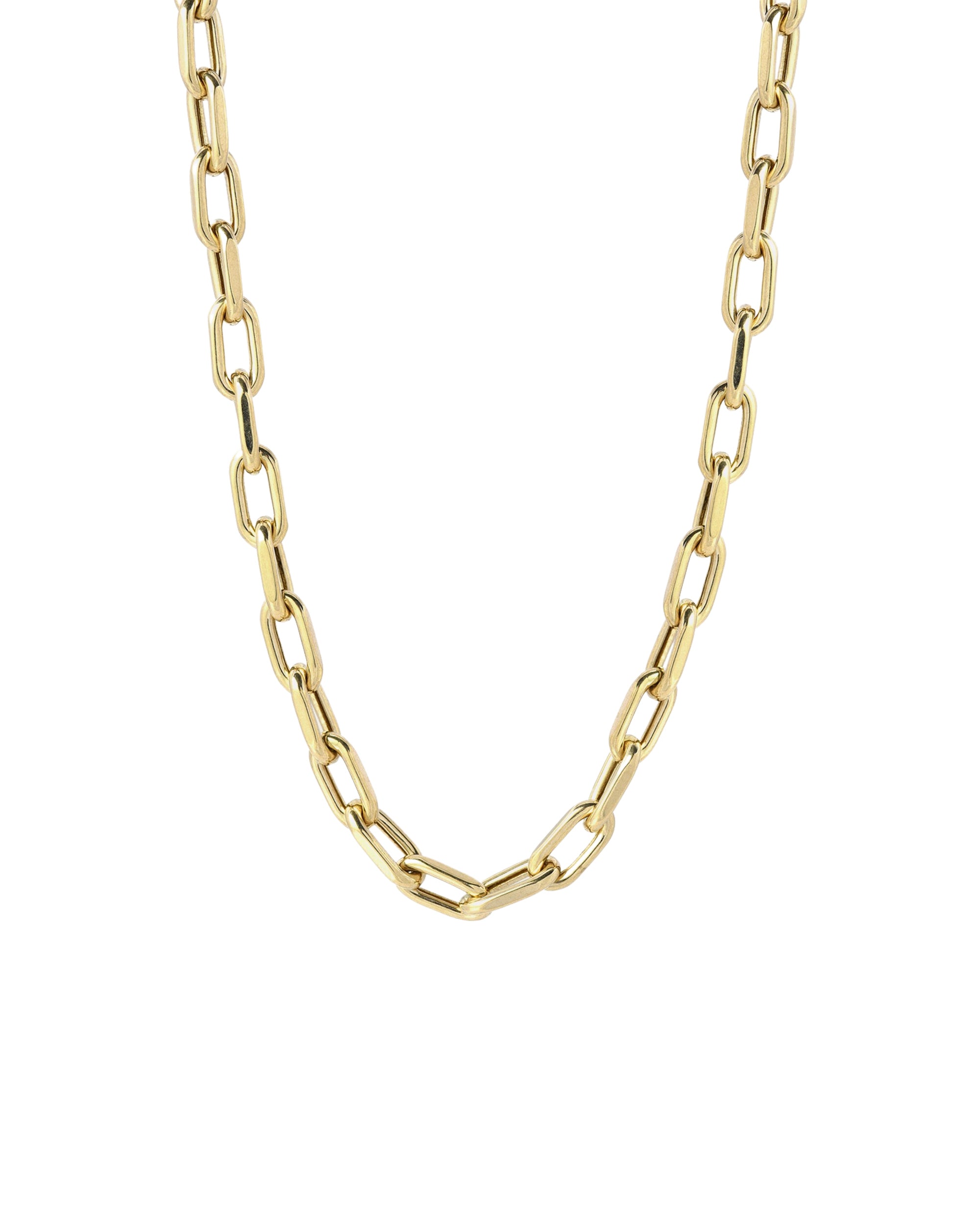 Large Open Link Chain Necklace