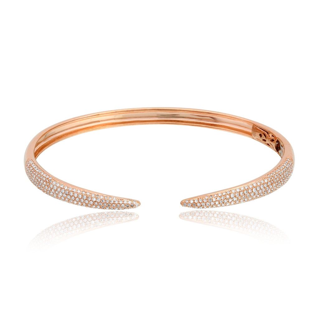 Pave Claw Bangle