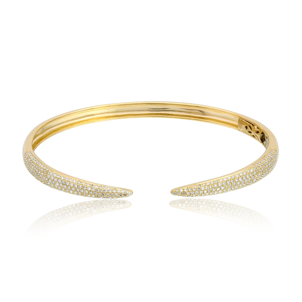 Pave Claw Bangle