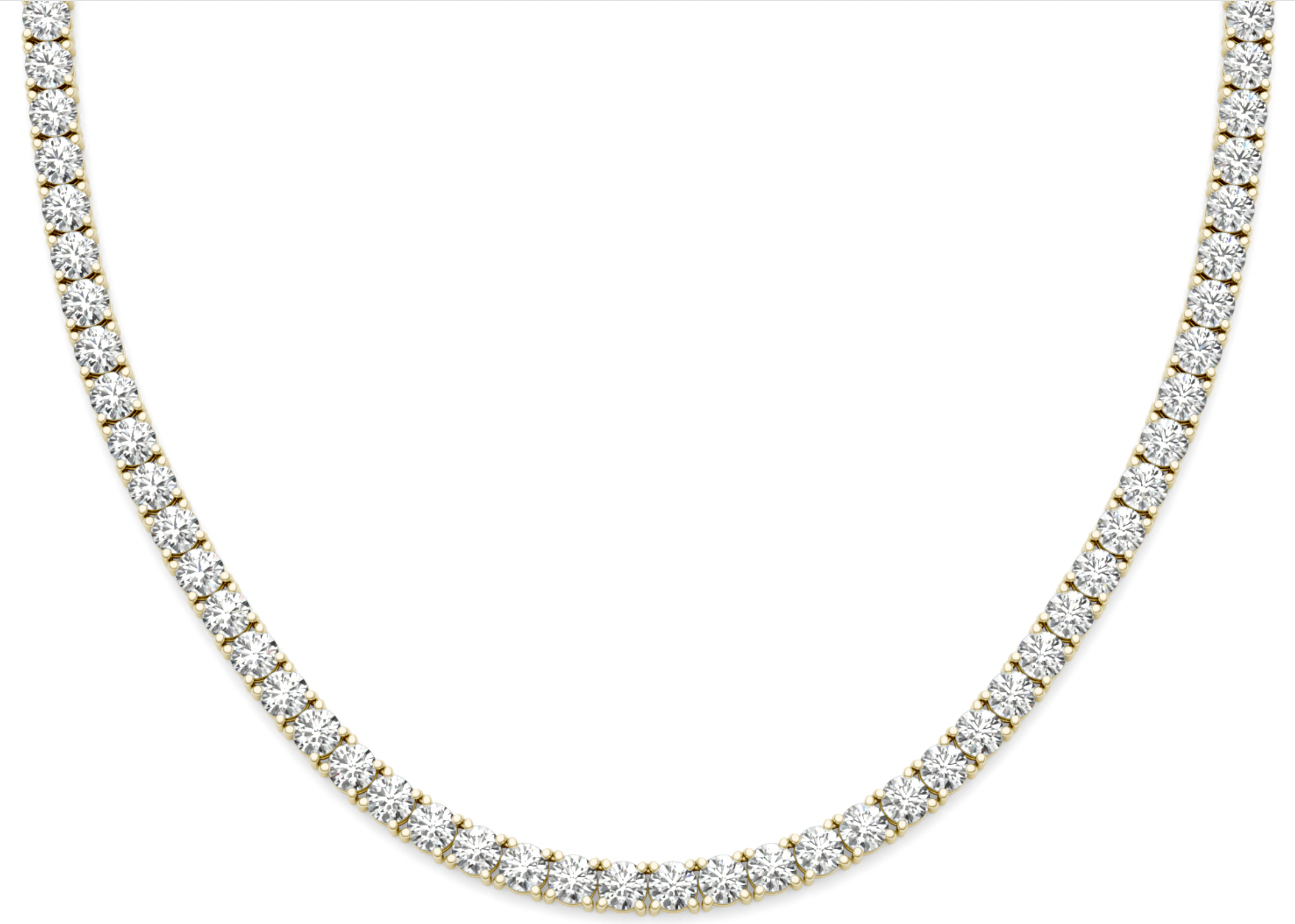 Lab Grown Diamond Line Necklace