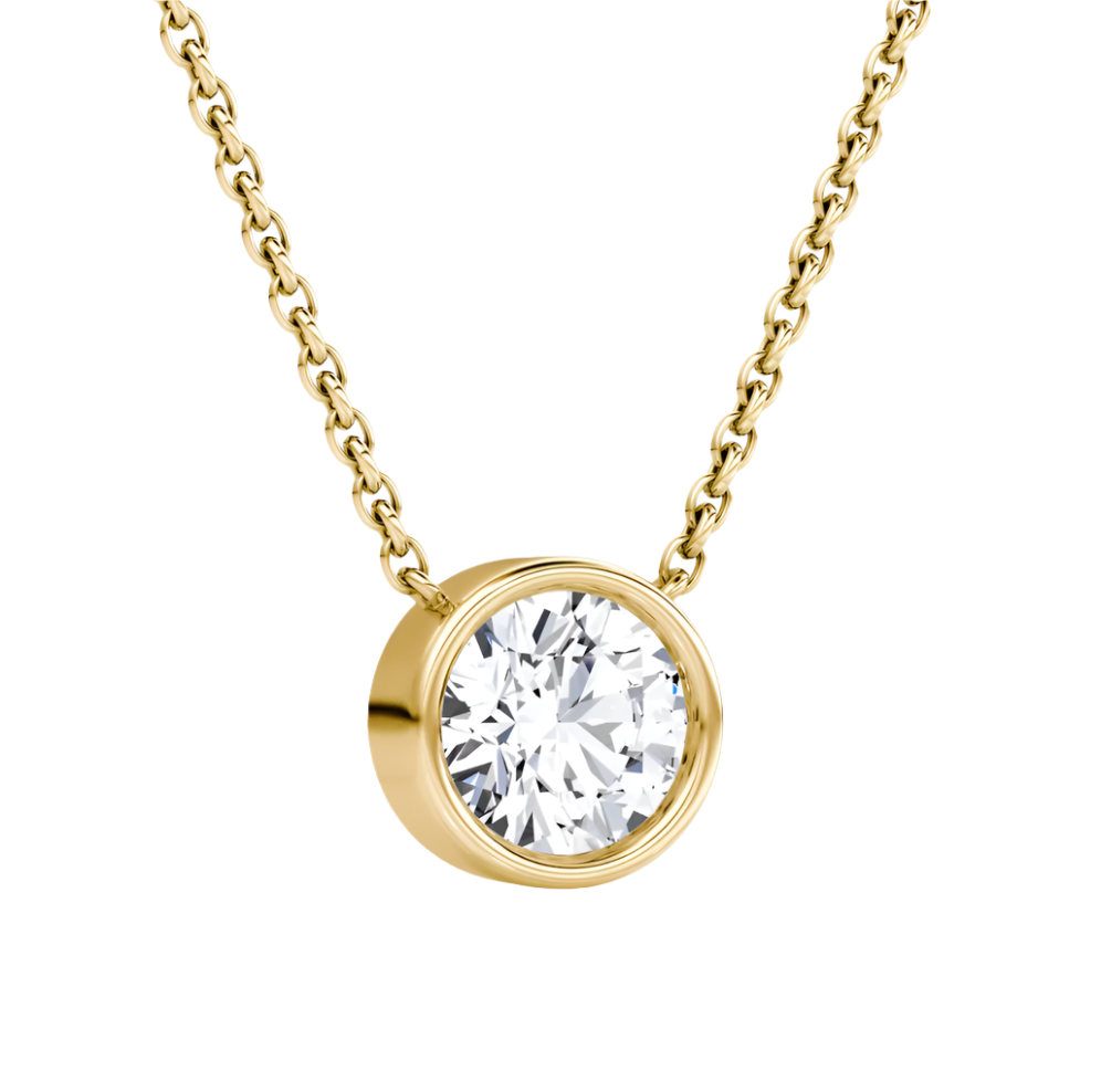 Lab Grown Diamond Bezel Pendant