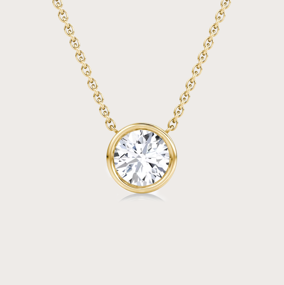 Lab Grown Diamond Bezel Pendant