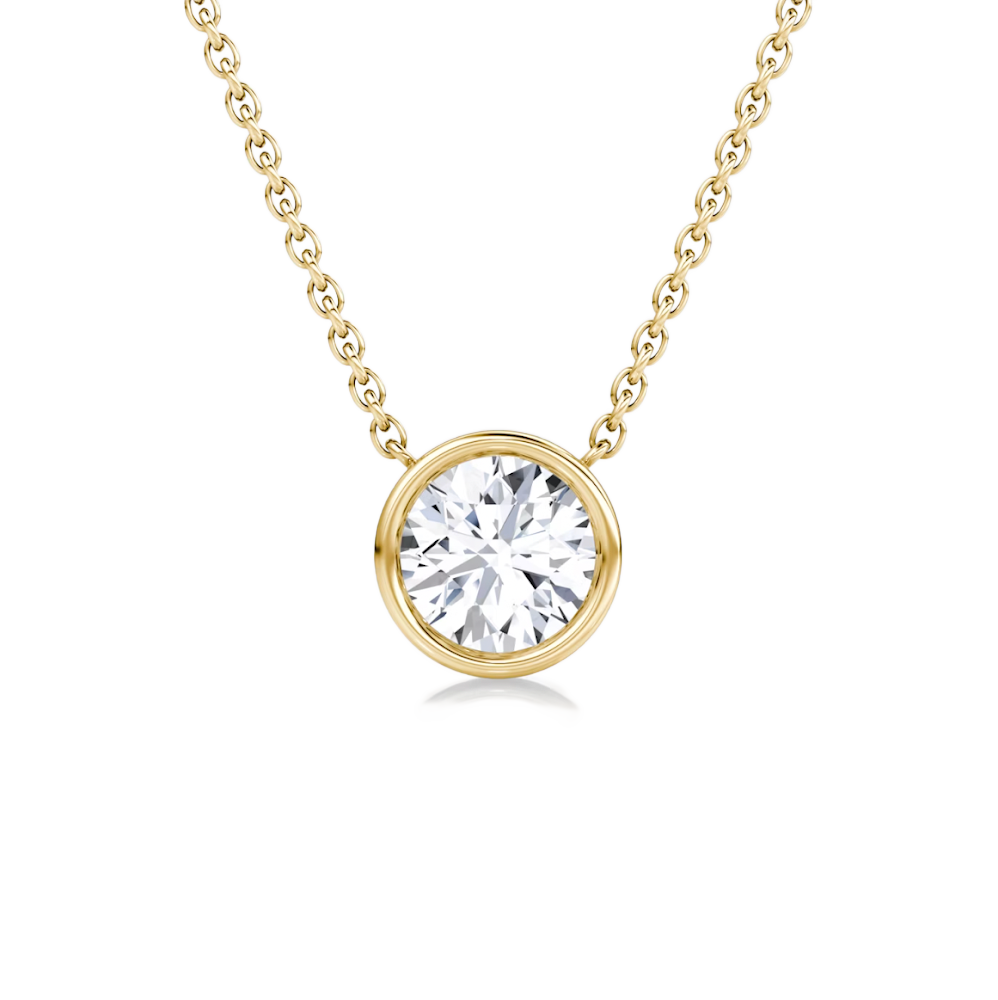 Lab Grown Diamond Bezel Pendant