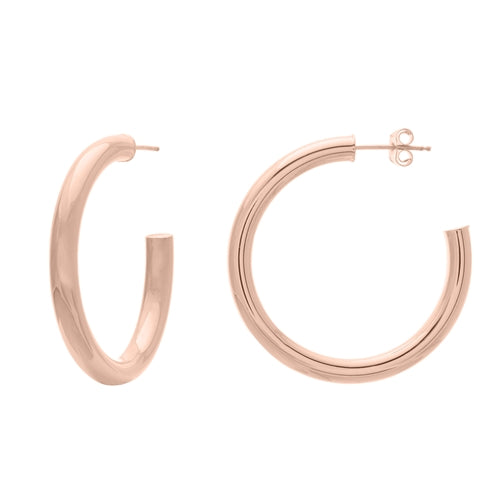 Thin Gold Tube Hoops