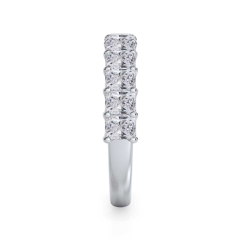 Radiant Half Eternity Diamond Band