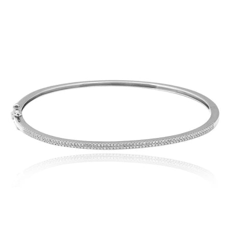 Two Line Pave Bangle