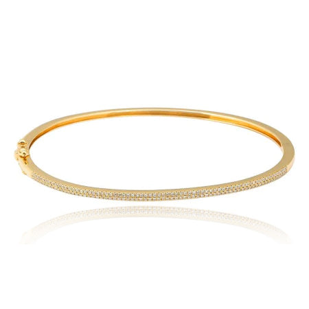 Two Line Pave Bangle