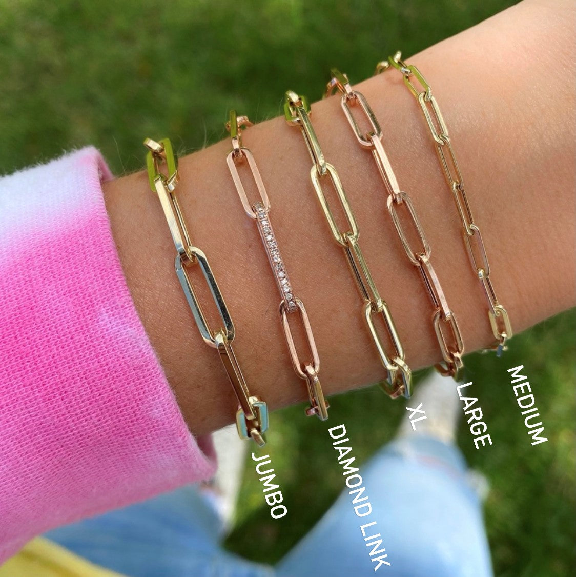 Large Paperclip Bracelet