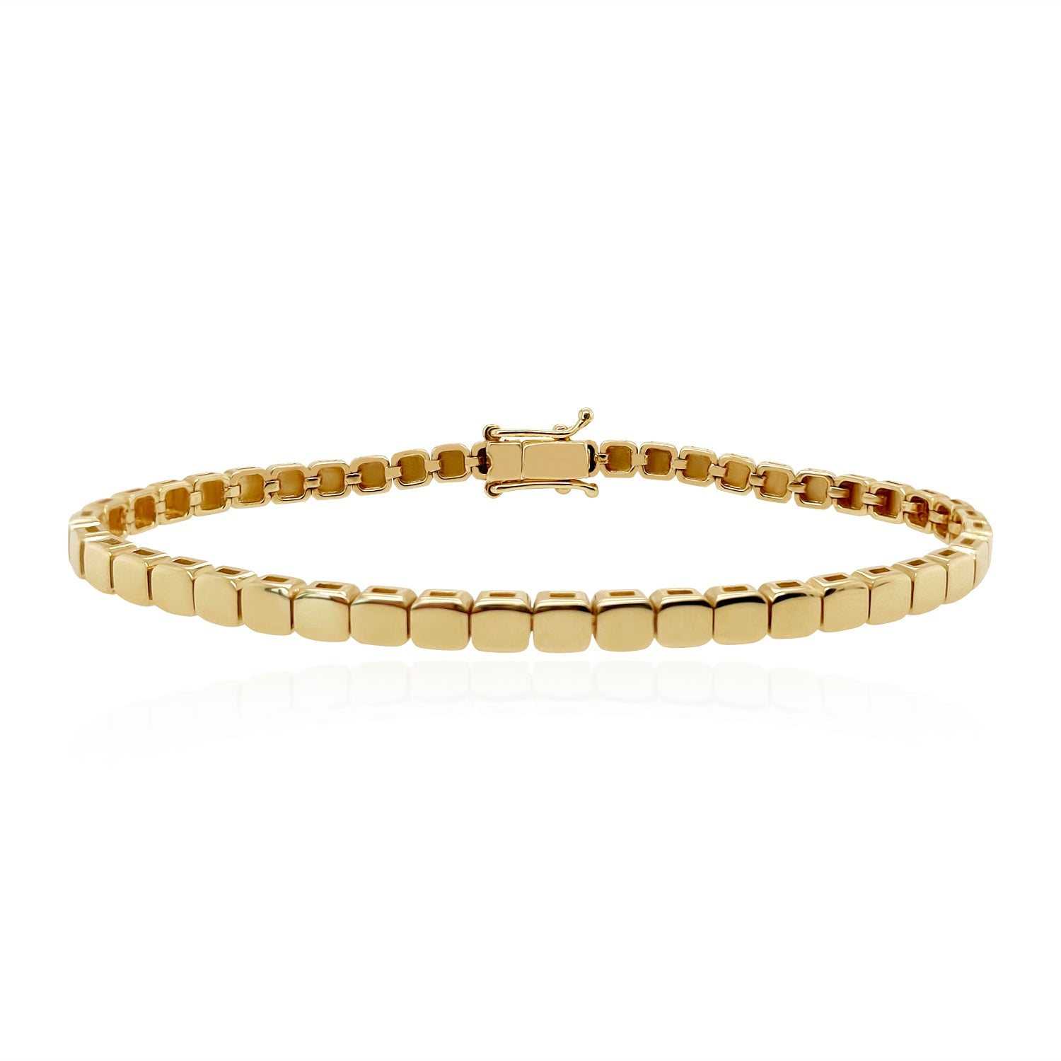 Small Golden Square Bracelet