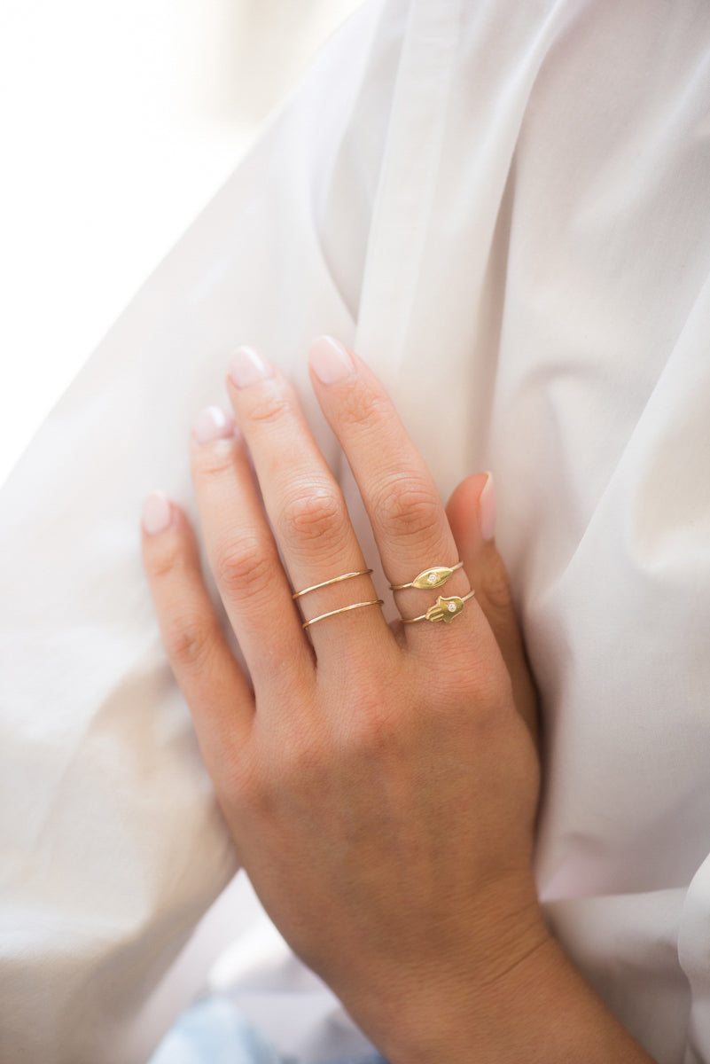 Gold Double Band Ring