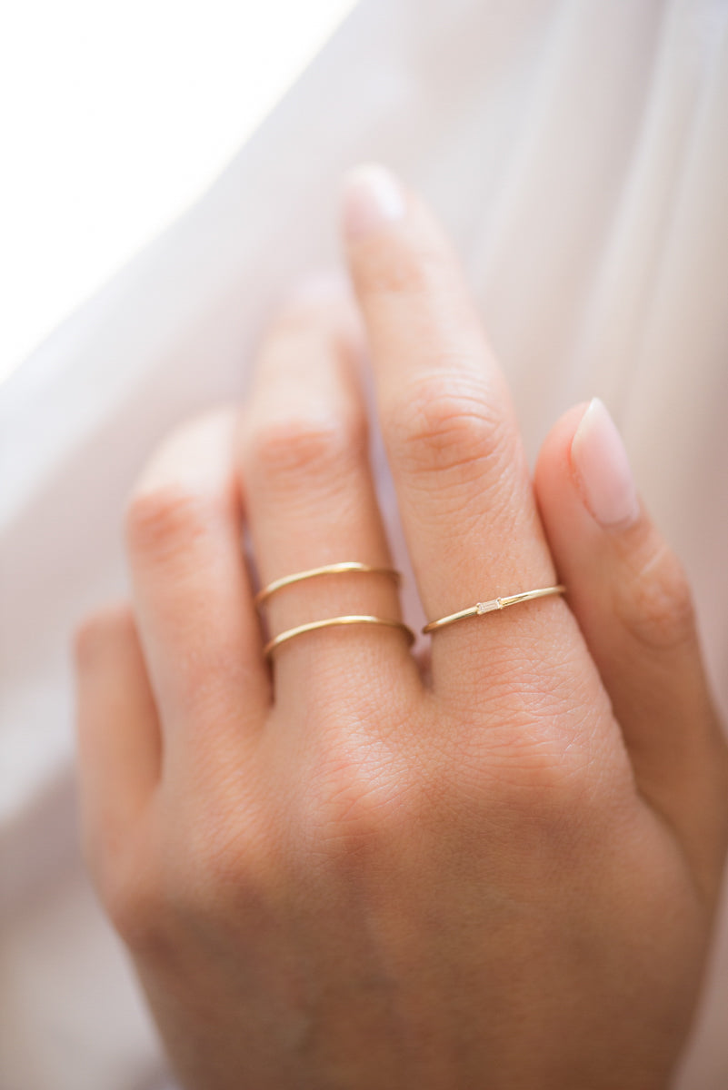 Gold Double Band Ring